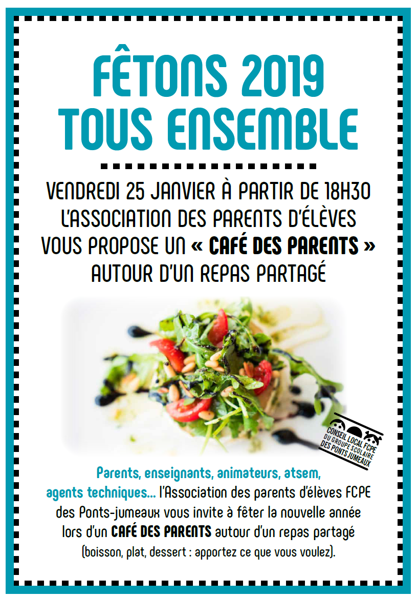 affiche repas partagé noel