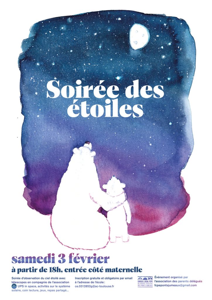 affiche soirée des étoiles