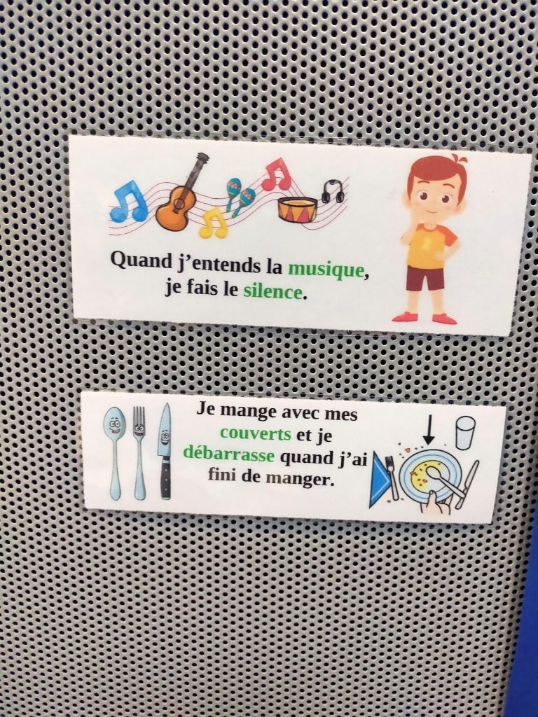 affiches consignes cantine