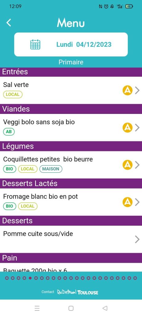 capture qui dit miam menu élém