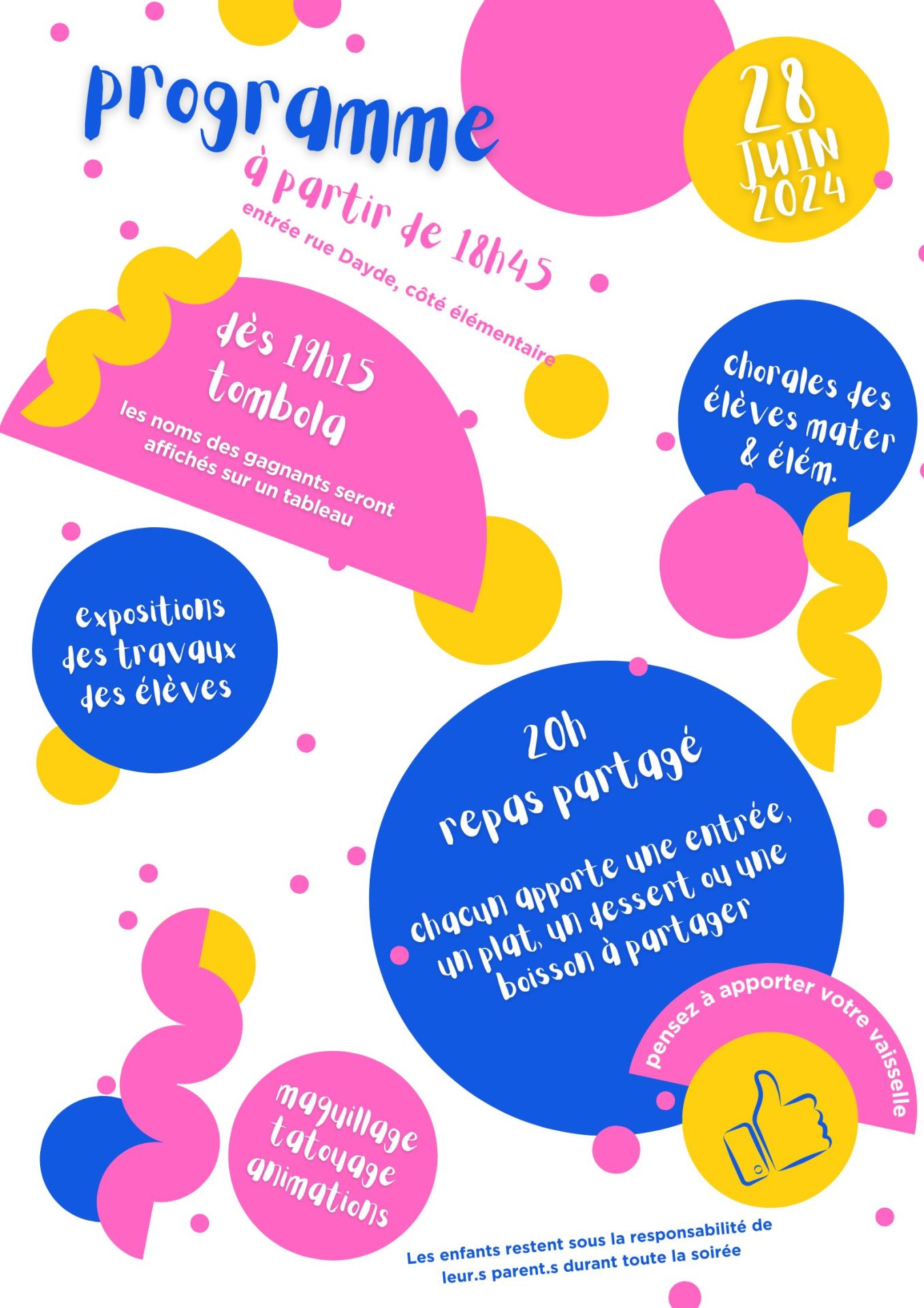 affiche programme fête 2024