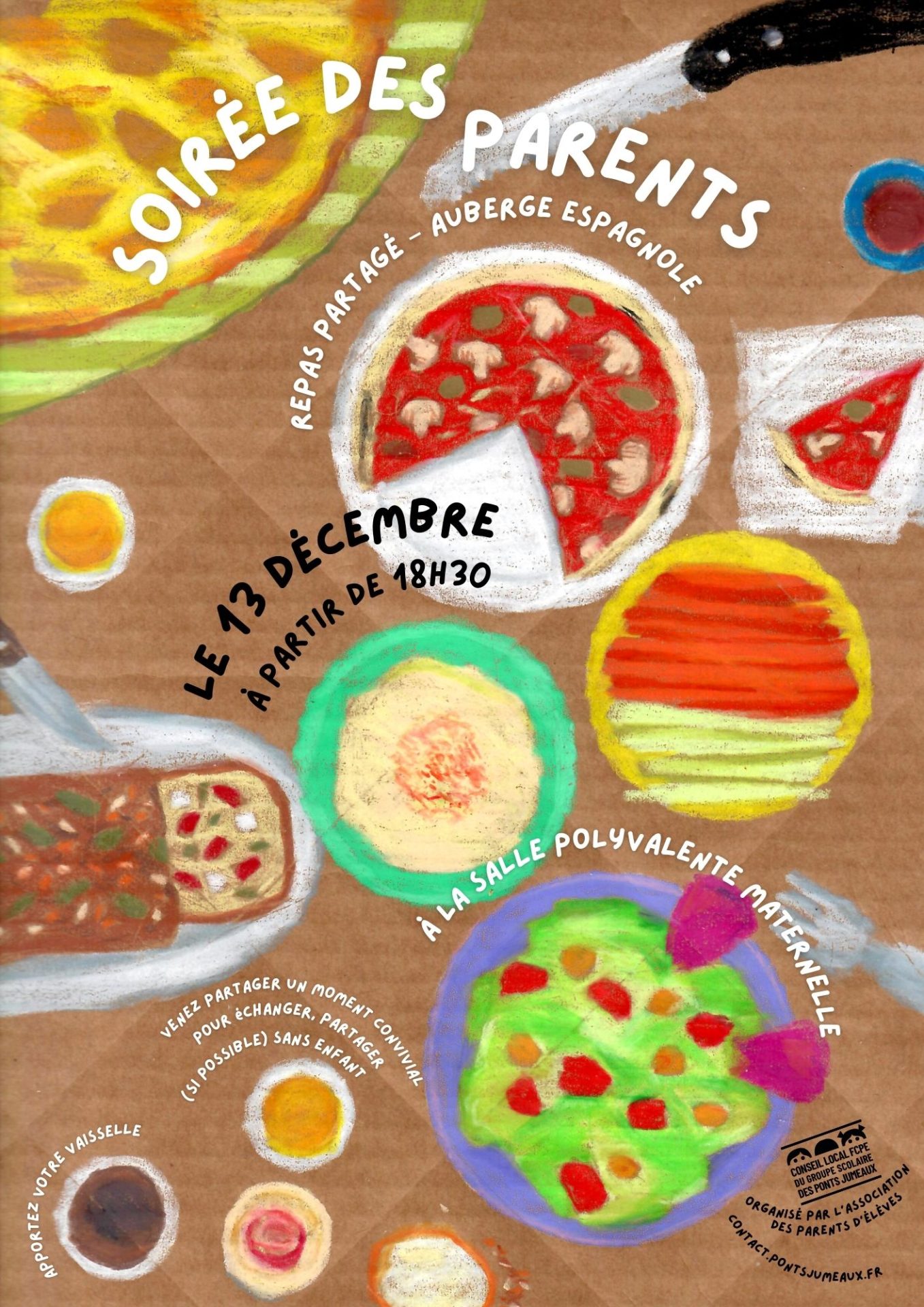 affiche soirée des parents 2024